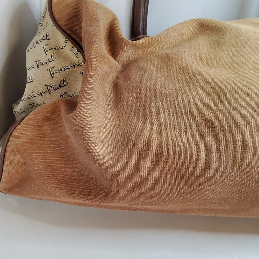 Vintage LOONEY TUNES 1993 duffel bag Tasmanian Devil - Picture 6 of 12